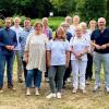 Wandergruppe bei der Eröffnung.